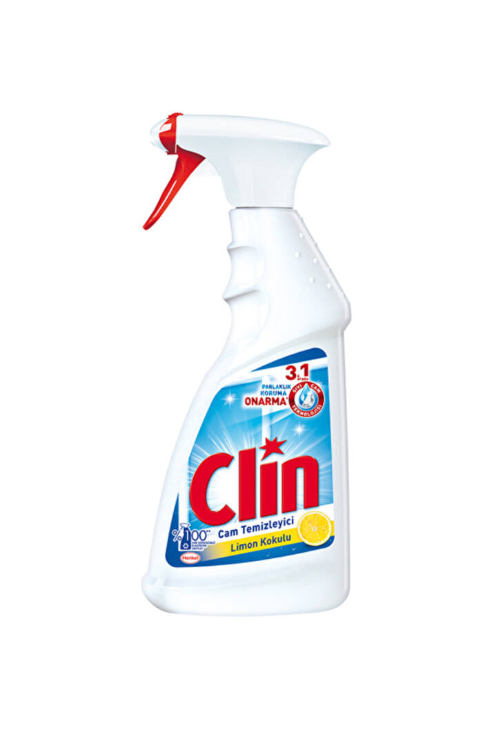 3 ADET Cam Temizleyici Sprey 500 ml Limon - 1