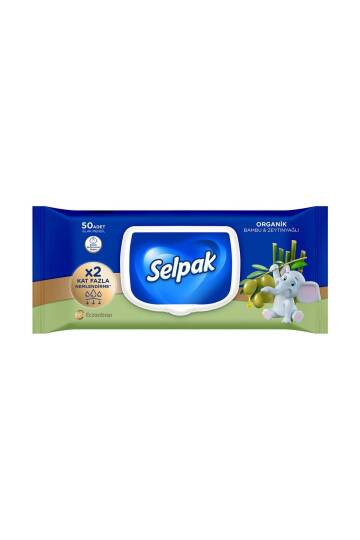 Bambu Zeytinyağlı Islak Mendil 50 Lİ
