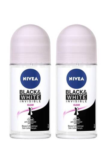 Bayan Invisible Black White Clear Roll-on 50 ml X2