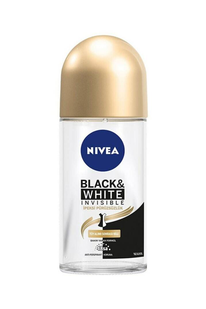 Black And White Invisible Ipeksi Pürüzsüzlük Bayan Roll On Deodorant 50 ml - 1