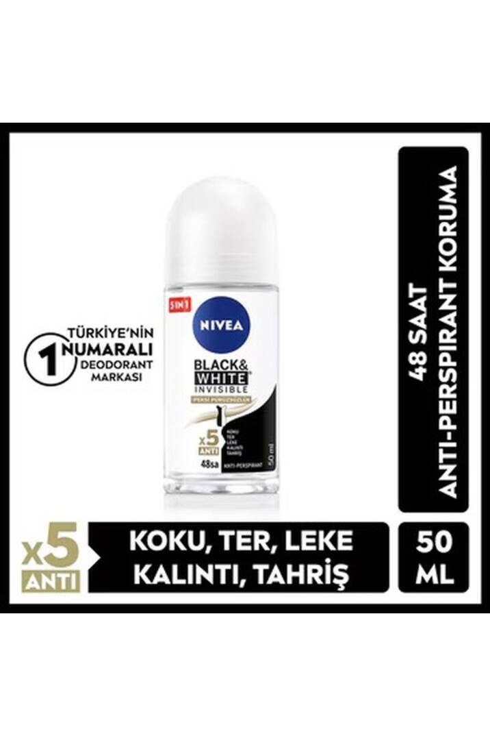 Black and White Invisible Kadın İpeksi Pürüzsüzlük Roll On 50 ml - 1