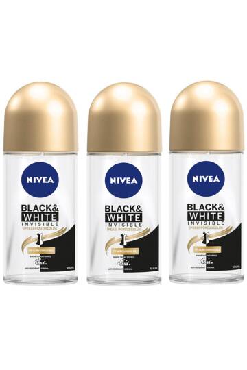 Black White Ipeksi Pürüzsüzlük Kadın Roll-on 50 Ml 3 Adet