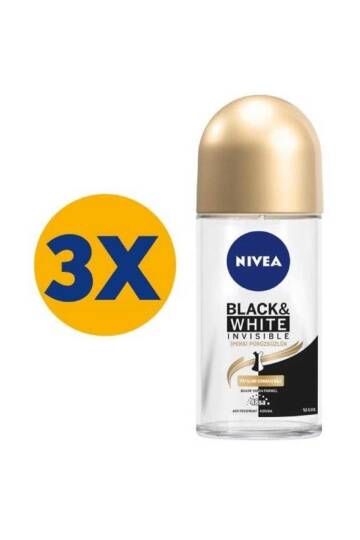 Black & White Ipeksi Pürüzsüzlük Roll On 50 ml X3