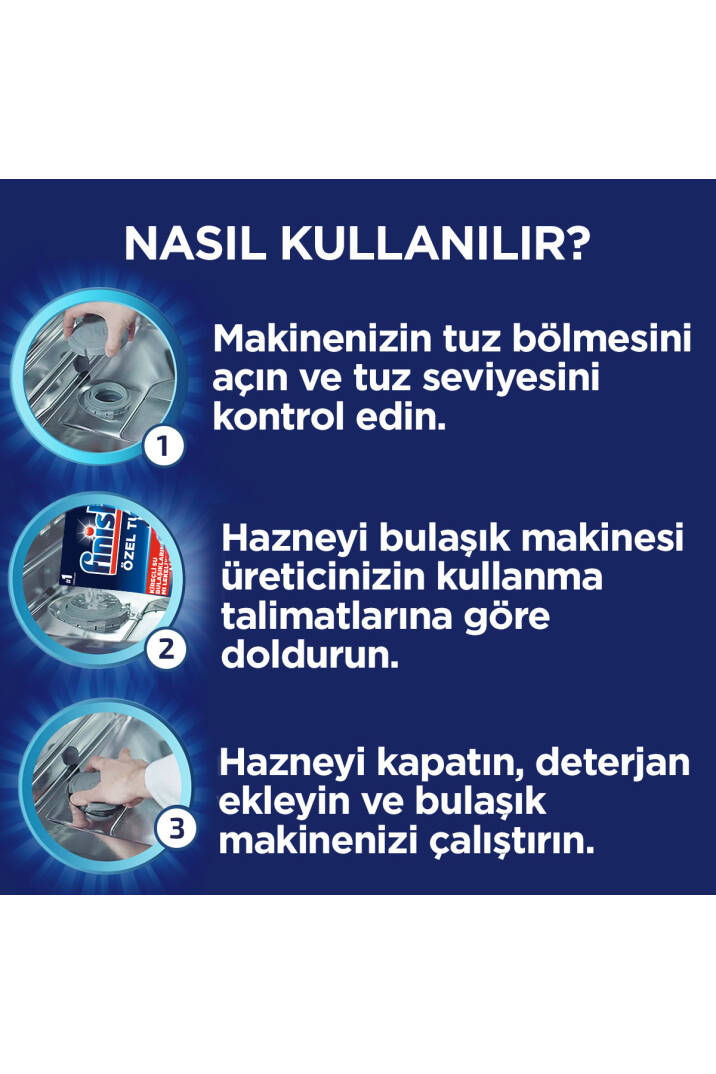 Bulaşık Makinesi  Tuzu  Kireç Kalıntılarına Karşı Koruyucu  2 x 1500 gr - 6