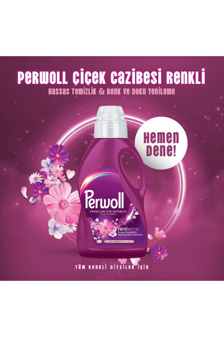 Çamaşır Deterjanı 4'lü set: (208 Yıkama) 2,97 L Siyah & Renkli, 2,75 L Çiçek Cazibesi Renkli Koyu - 7
