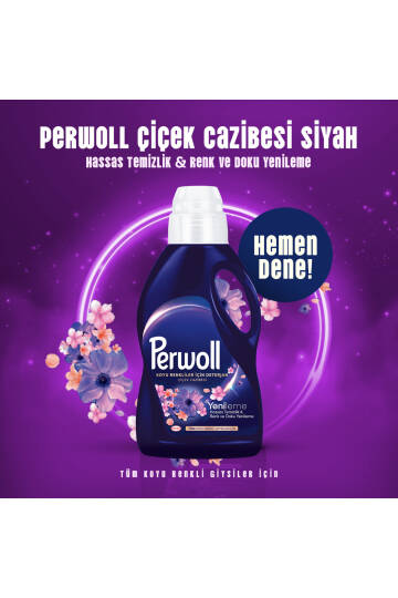 Çamaşır Deterjanı 4'lü set: (208 Yıkama) 2,97 L Siyah & Renkli, 2,75 L Çiçek Cazibesi Renkli Koyu - 10