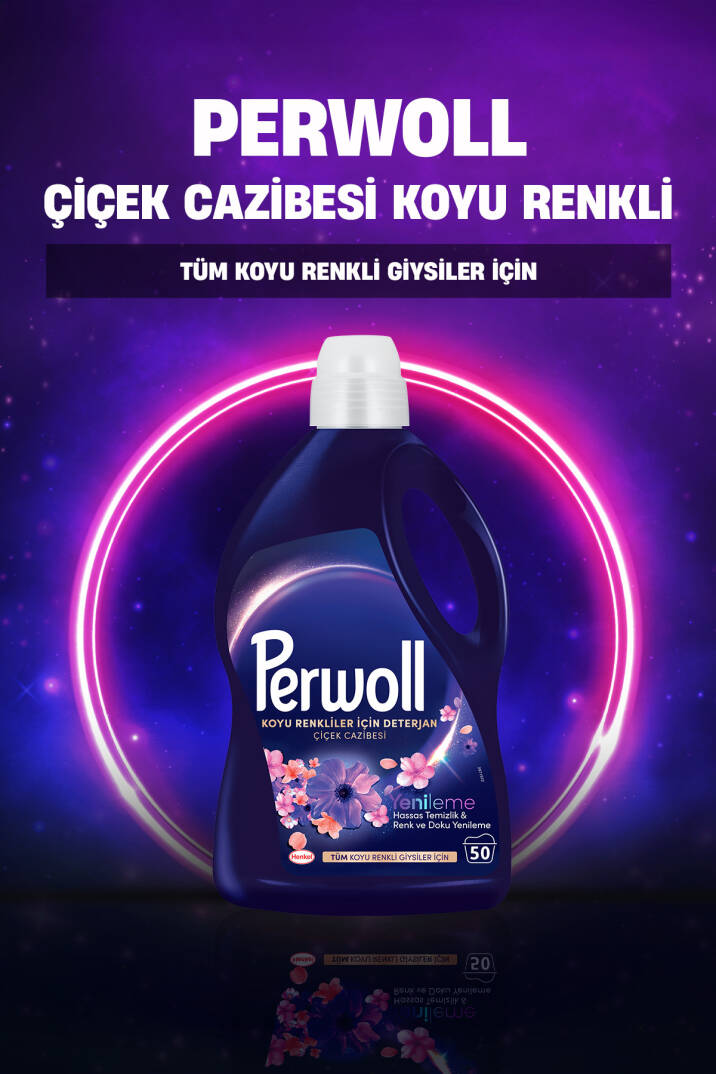 Çamaşır Deterjanı 4'lü set x3 Siyah 2,97L , x1 Koyu Renk Çiçek Cazibesi  2,75L (212 Yıkama) - 6