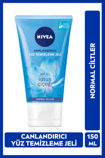 Canlandırıcı Yüz Temizleme Jeli 150ml,Lotus Çiçeği,Cildi Temizlerken Kurutmaz,Derinlemesine Temizlik