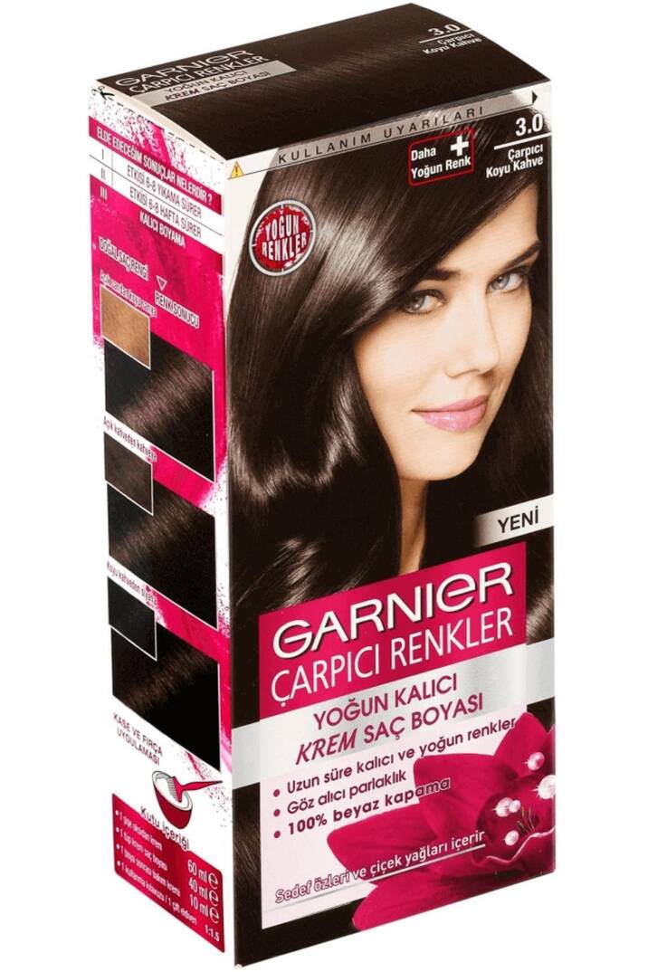 Çarpıcı Renkler Saç Boyası 3.0 Çarpıcı Kahve - 1