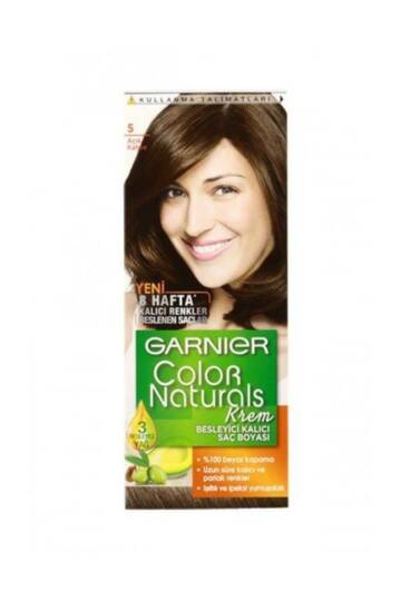 Color Naturals Krem Saç Boyası 5 Açık Kahve