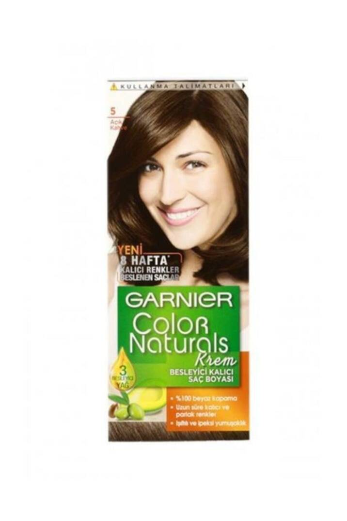 Color Naturals Krem Saç Boyası 5 Açık Kahve - 1