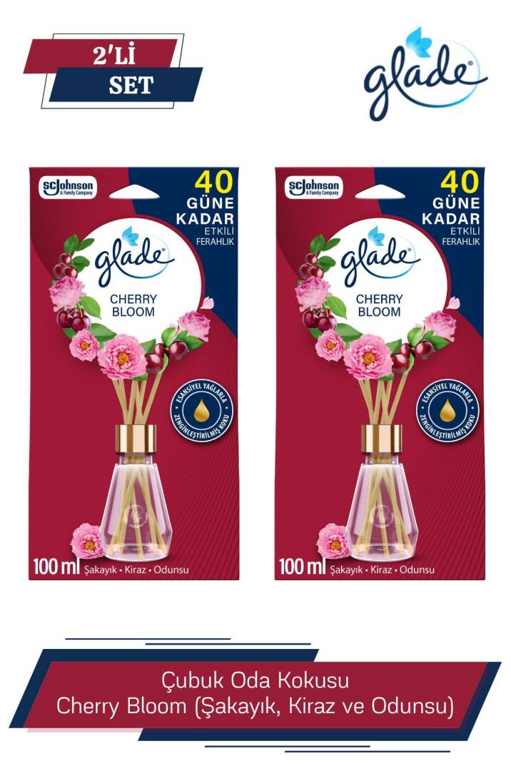 Çubuklu Oda Kokusu Cherry Bloom 2'li Set 100 ml - 1