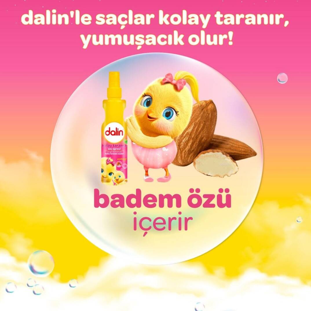 Dalin Badem Özlü Kolay Tarama Saç Spreyi 200 ml - 5