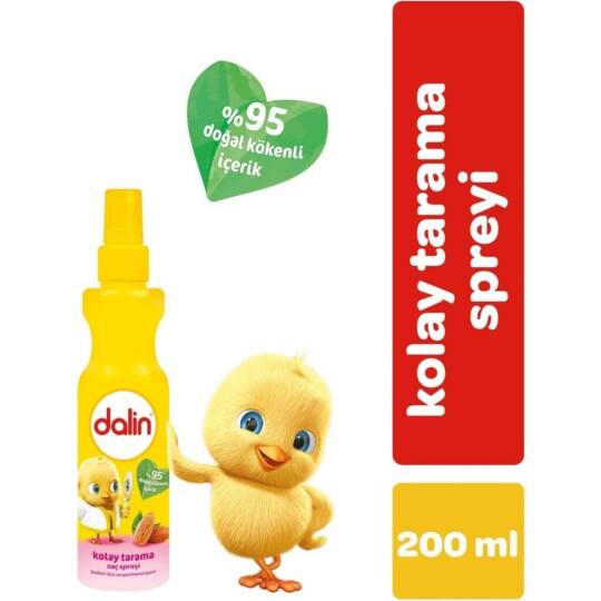 Dalin Kolay Tarama Spreyi Badem Yağlı 200 ml
