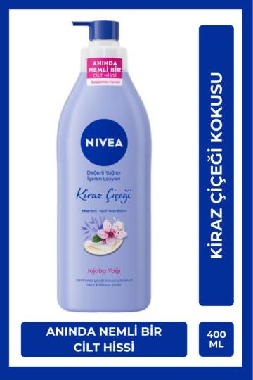 Değerli Yağlar Içeren Nemlendirici Vücut Losyonu 400ml, Kiraz Çiçeği, Jojoba Yağı, Kuru Cilt Tipleri - 1