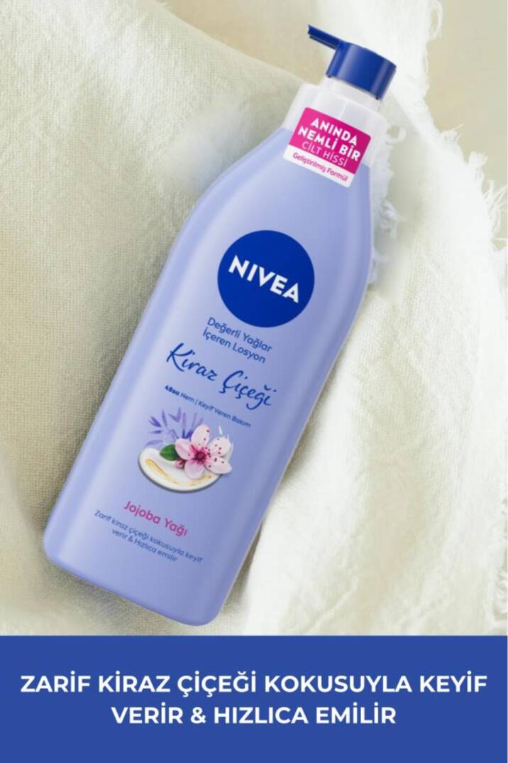 Değerli Yağlar Içeren Nemlendirici Vücut Losyonu 400ml, Kiraz Çiçeği, Jojoba Yağı, Kuru Cilt Tipleri - 3