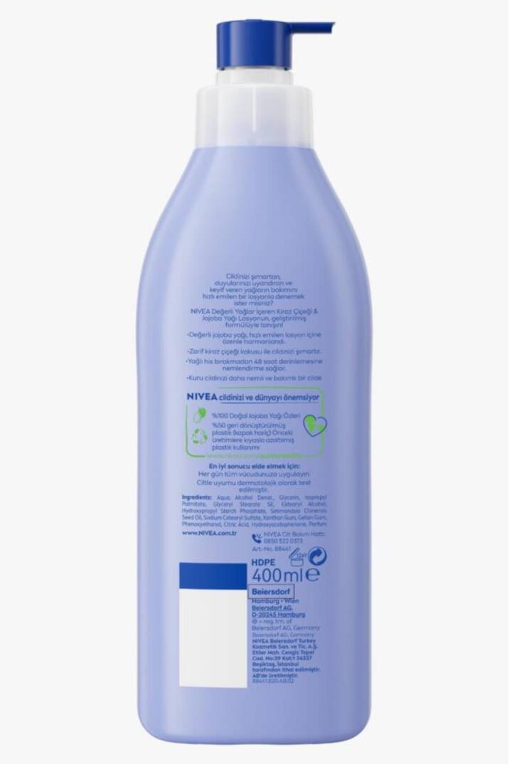 Değerli Yağlar Içeren Nemlendirici Vücut Losyonu 400ml, Kiraz Çiçeği, Jojoba Yağı, Kuru Cilt Tipleri - 6