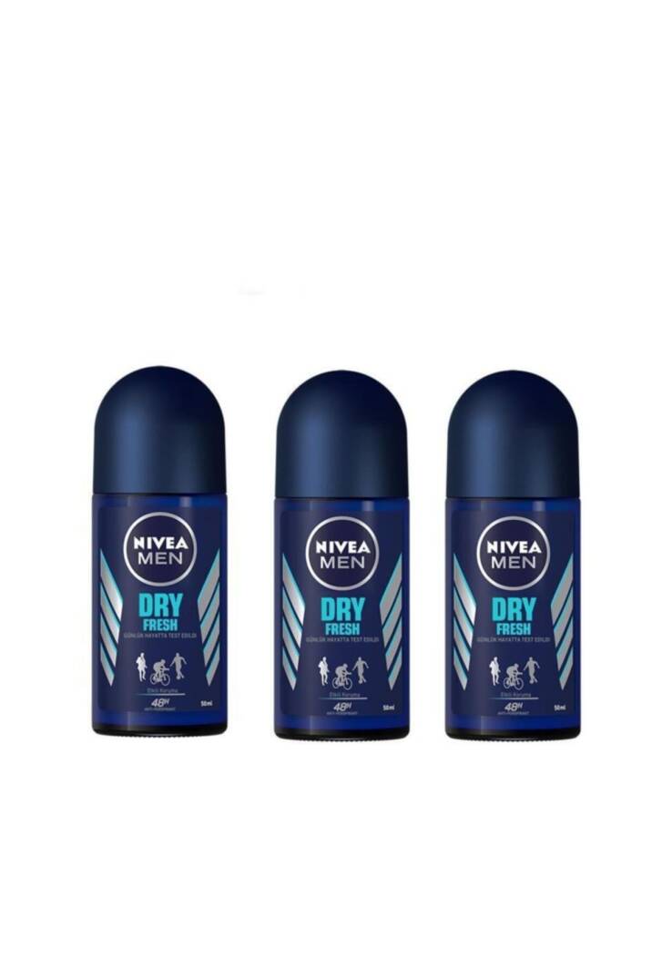 Deo Roll-on Erkek Deodorant Dry Fresh 50 Ml 3 Adet - 1