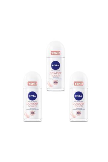 Deo Roll-on Kadın Deodorant Invisible Powder Touch 50 Ml 3 Adet