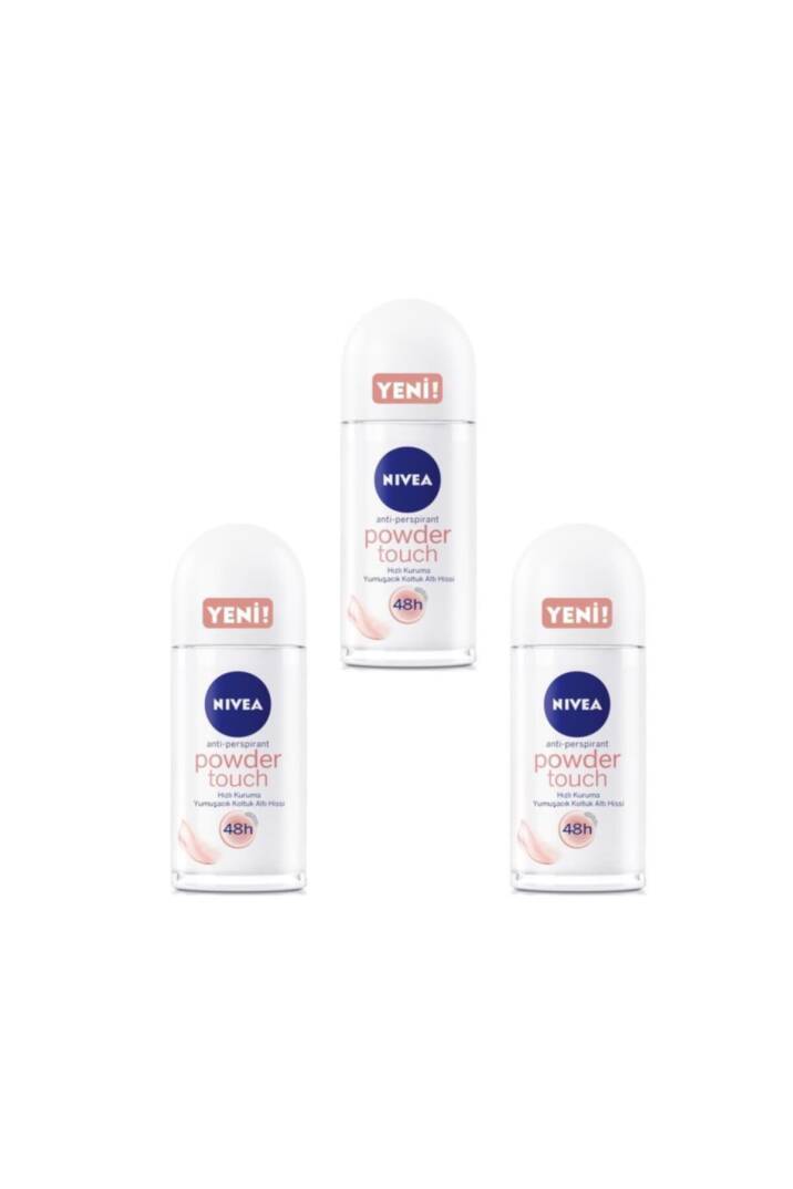 Deo Roll-on Kadın Deodorant Invisible Powder Touch 50 Ml 3 Adet - 1