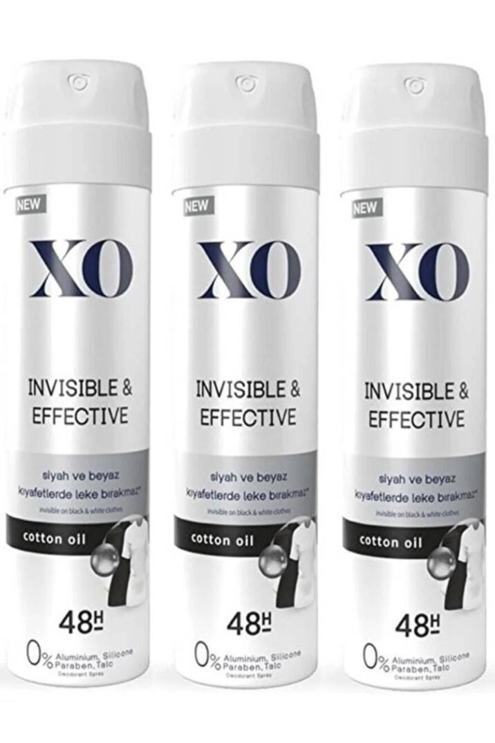 DEODORANT KADIN 150ML INVISIBLE EFFECTIVE X 3 ADET - 1