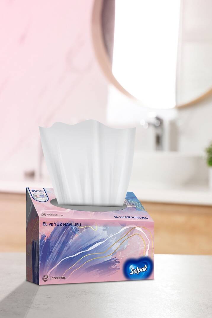 ® El Ve Yüz Havlusu 4'lü 320 Yaprak - 5