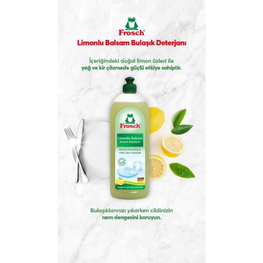 Frosch Limonlu Bulaşık Balsamı 750 ml 3'lü - 3