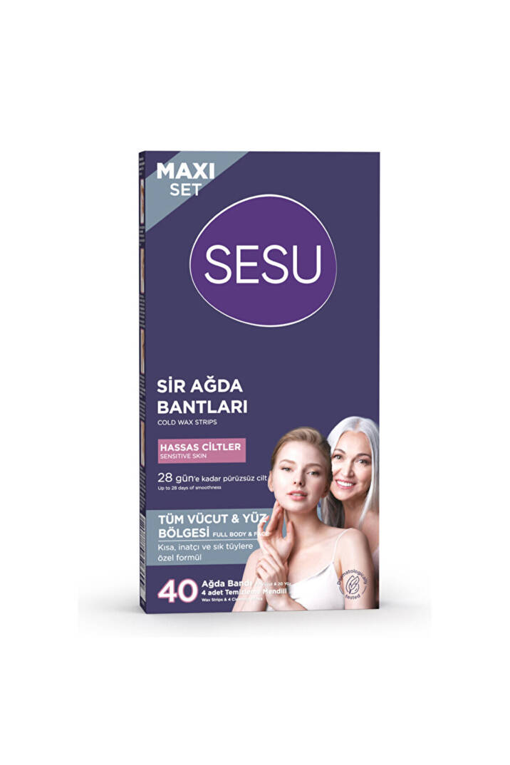 Hassas Ciltlere Özel Maxi Set Ağda Bandı 40'lı - 1