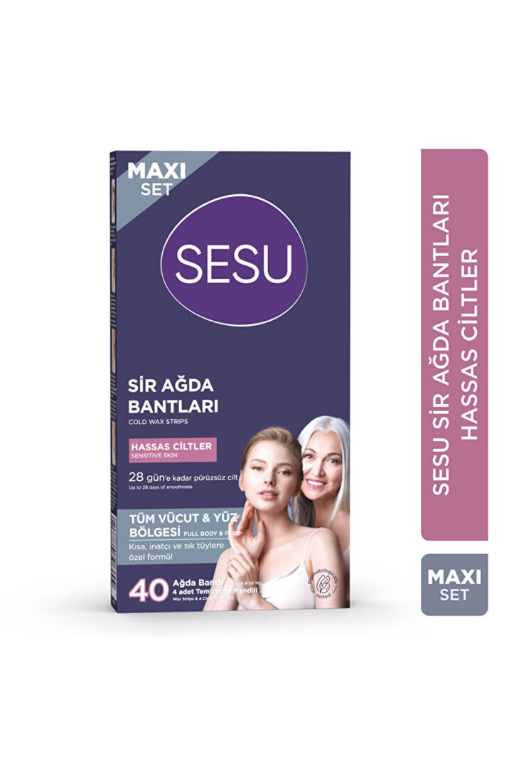 Hassas Ciltlere Özel Maxi Set Ağda Bandı 40'lı - 2