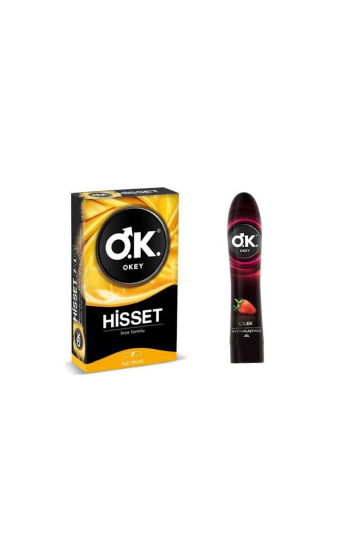 Hisset 10'lu Prezervatif + Çilek 100 Ml Kayganlaştırıcı Jel - 1