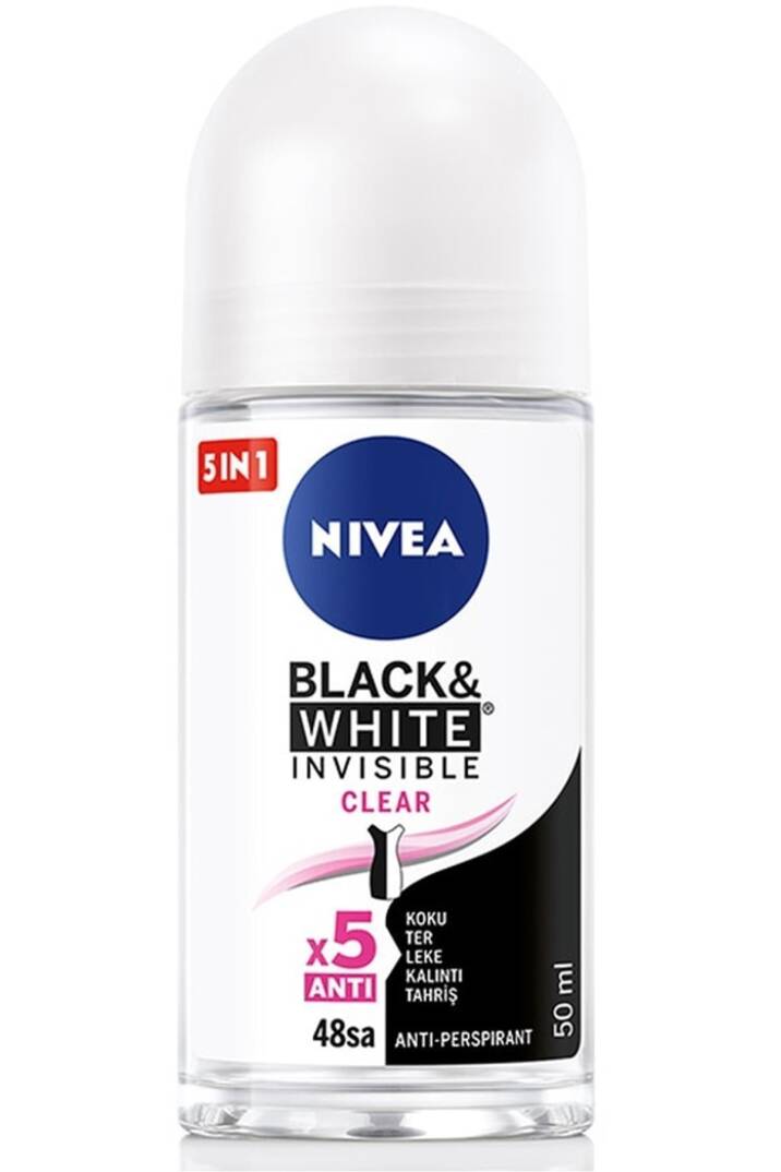 Invisible Black & White Clear Kadın Deodorant Roll-on 50 Ml - 1