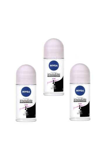 Invisible Black & White Clear Roll-on Deodorant 50 ml Kadın X 3 Adet