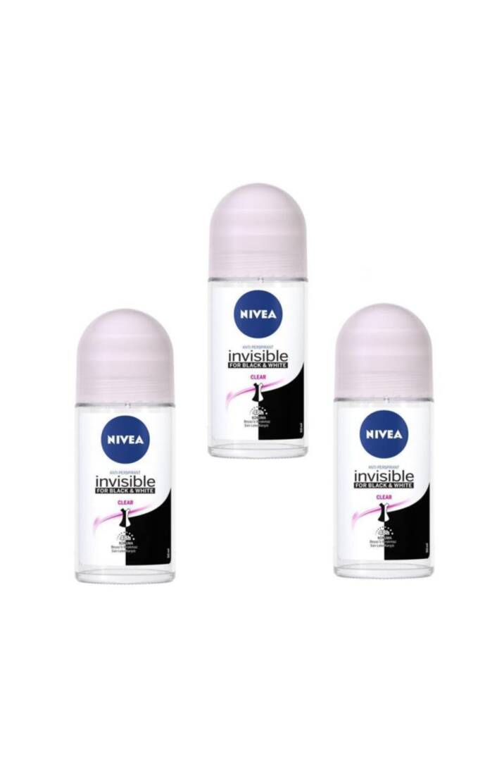 Invisible Black & White Clear Roll-on Deodorant 50 ml Kadın X 3 Adet - 1