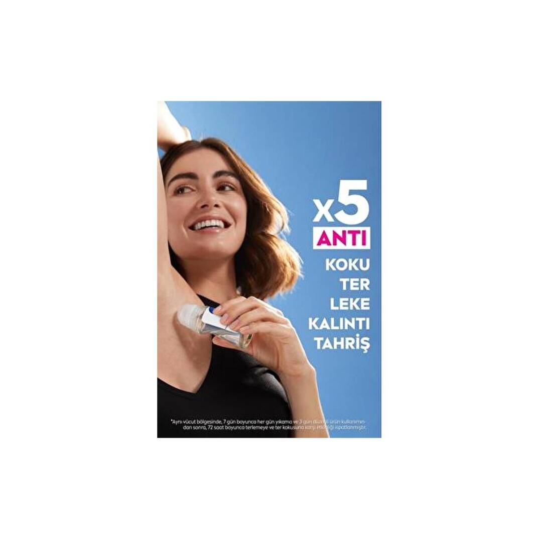 Kadın Roll-On Deodorant Black&White Invisible Clear 50ML 72 Saat Anti-Perspirant X2 Adet - 4