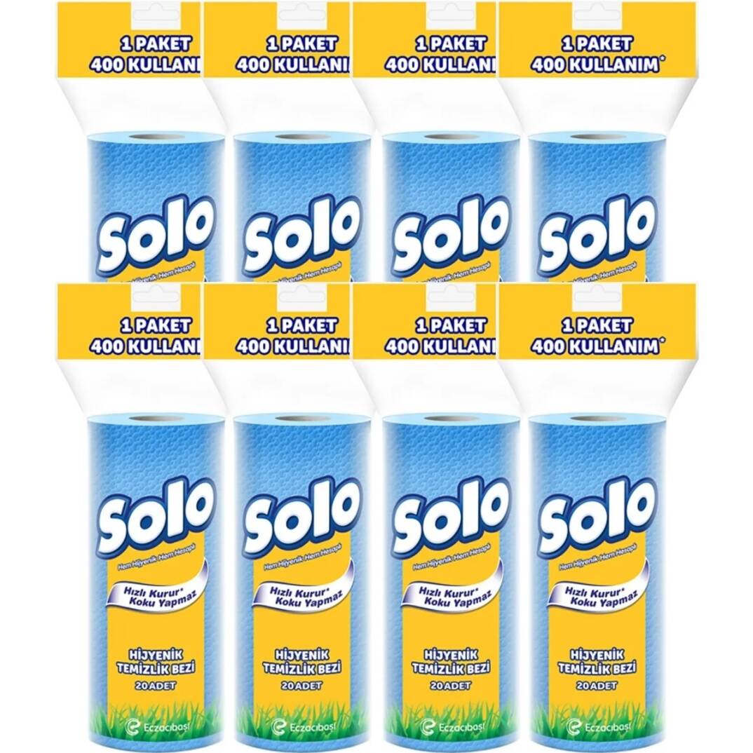 Kağıt Bez 20 Li Hijyenik Temizlik Bezi x 8 Paket - 1