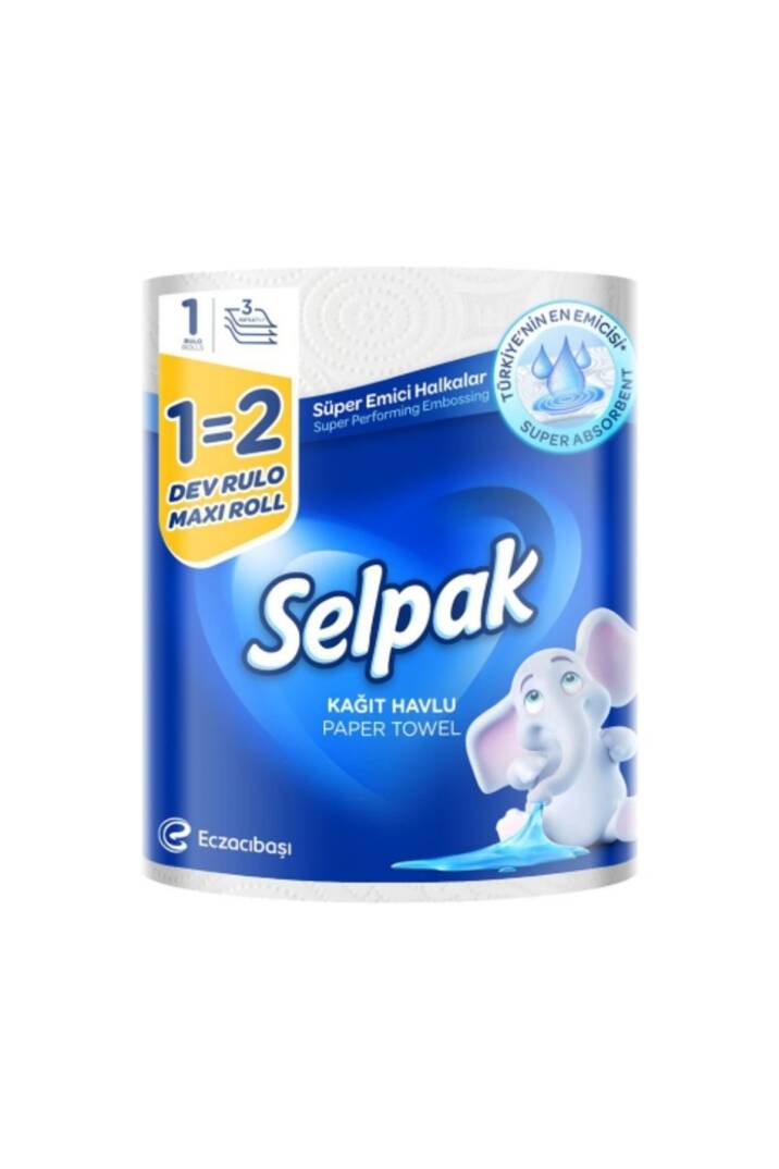 Kağıt Havlu 2 Rulo 1 Arada 12'li - 1