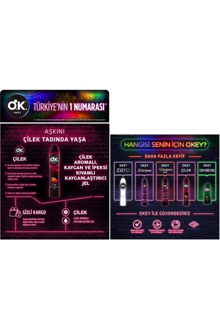 Kayganlaştırıcı Jel 100ml Çilekli (2 Lİ SET) - 7