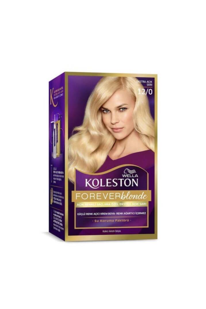 Kit 12/0 Çok Açık Doğal Sarı Saç Boyası - 1