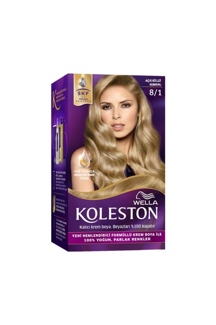 Koleston 8/1 Açık Küllü Kumral Saç Boyası - 1