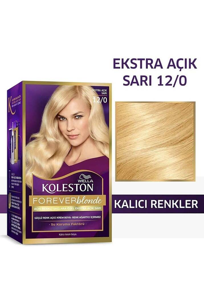 Koleston Kit Saç Boyası 12/0 Çok Açık Doğal Sarı - 1