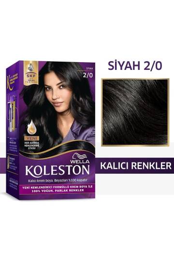 Koleston Kit Saç Boyası 2/0 Siyah