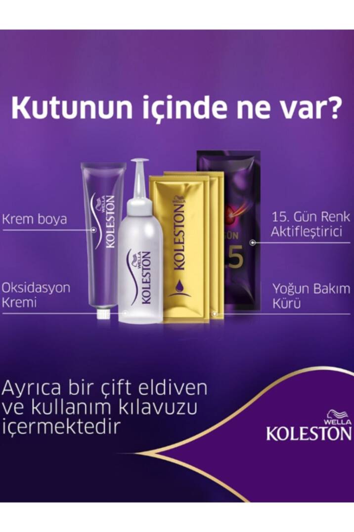 Koleston Kit Saç Boyası 2/0 Siyah - 2
