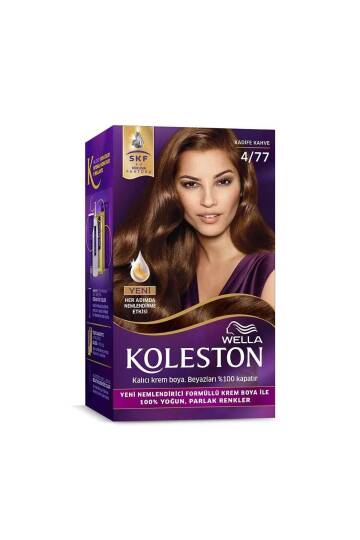 Koleston Kit Saç Boyası 4/77 Kadife Kahve - 2