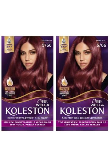 Koleston Kit Saç Boyası 5/66 Şarap Kızılı X 2 Adet