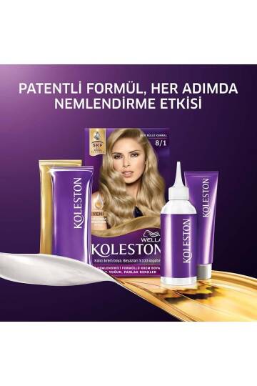 Koleston Kit Saç Boyası 8/1 Açık Küllü Kumral - 5