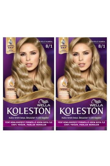 Koleston Kit Saç Boyası 8/1 A.Küllü Kumral x 2 Adet