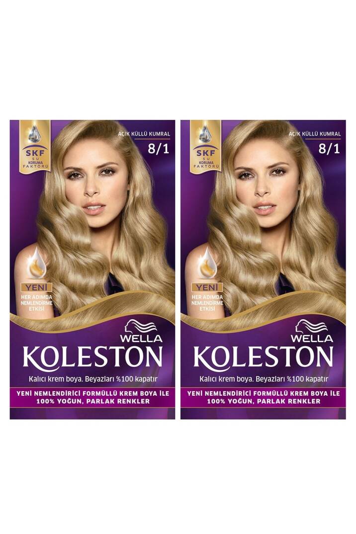 Koleston Kit Saç Boyası 8/1 A.Küllü Kumral x 2 Adet - 1