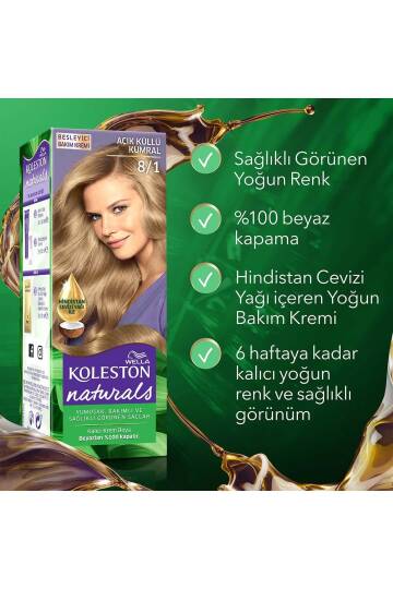 Koleston Nat. Saç Boyası 8/1 Açık Küllü Kumral X 2 Adet - 7