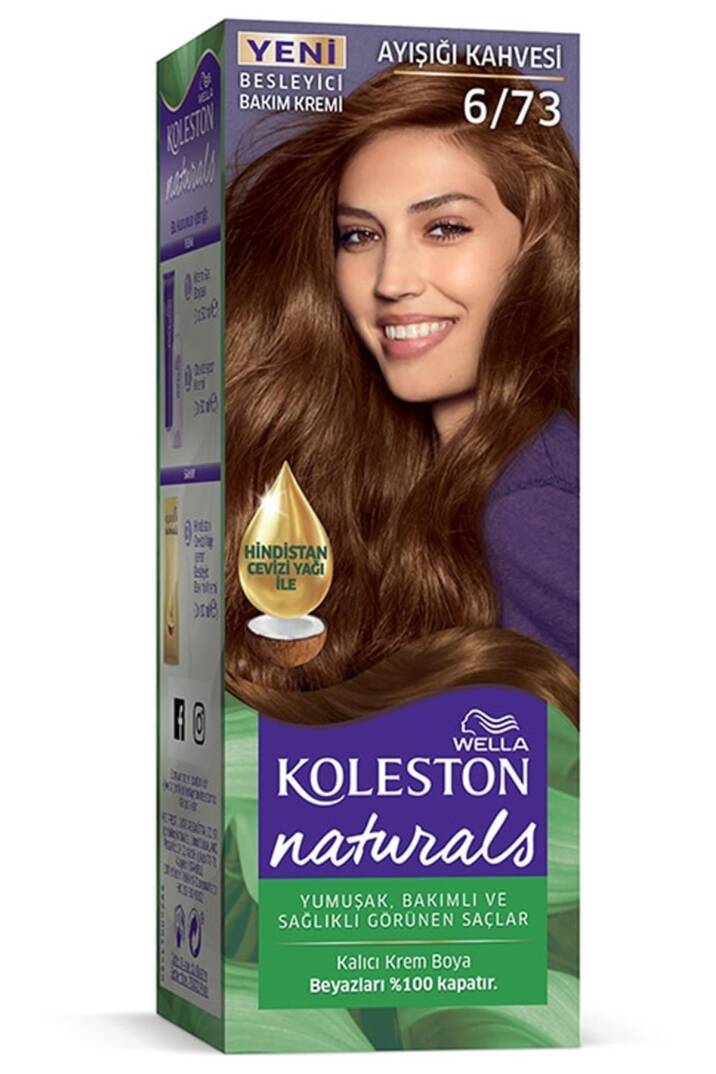 Koleston Naturals Saç Boyası 6/73 Ayışığı Kahvesi - 1