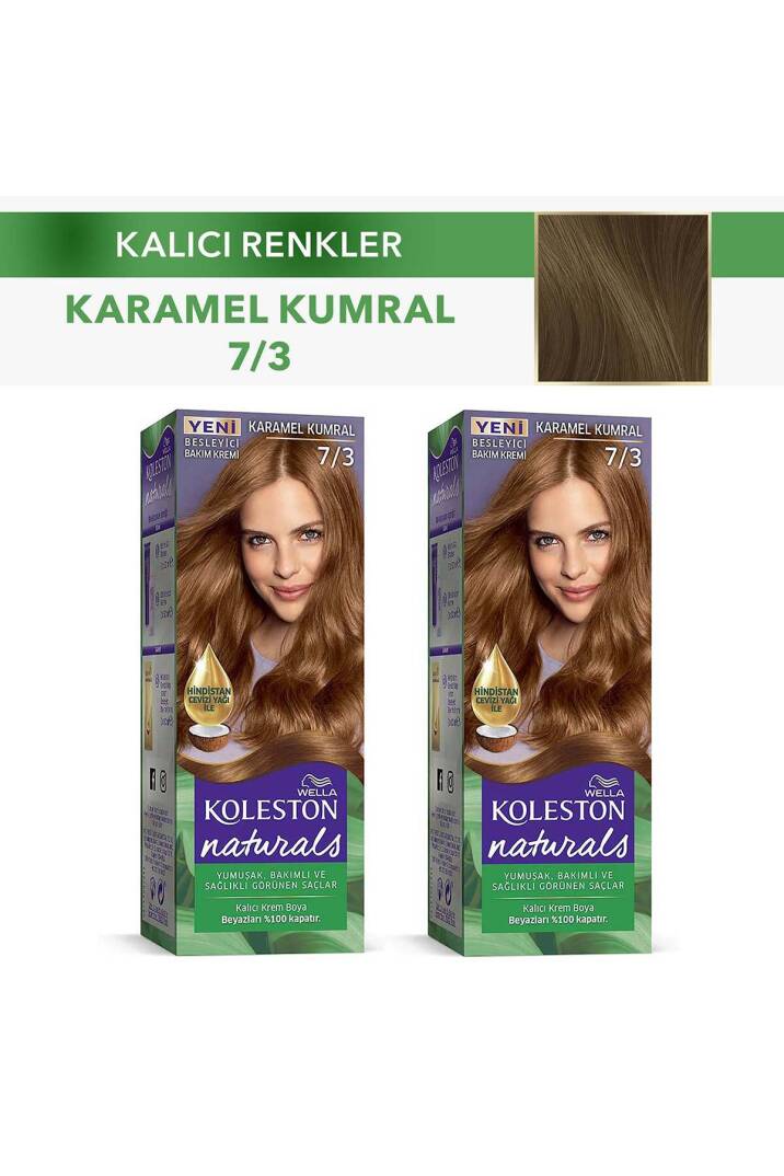 Koleston Naturals Saç Boyası 7/3 Karamel Kumral X 2 Adet - 1